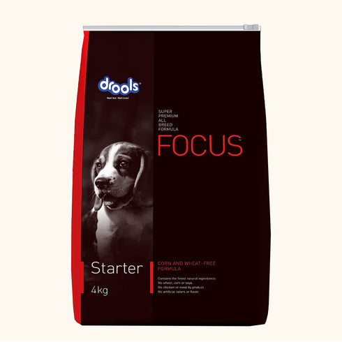 Drools Focus Starter Super Premium Dry Dog Food -4Kg